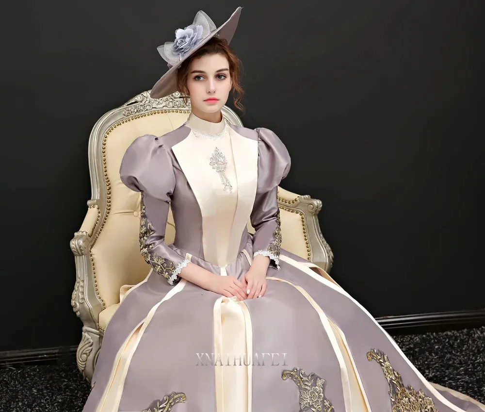 18th Century Rococo Queen Royal Court Dress Retro Baroque Clothing Renaissance Gowns Marie Antoinette Costume Prom Dress 240220