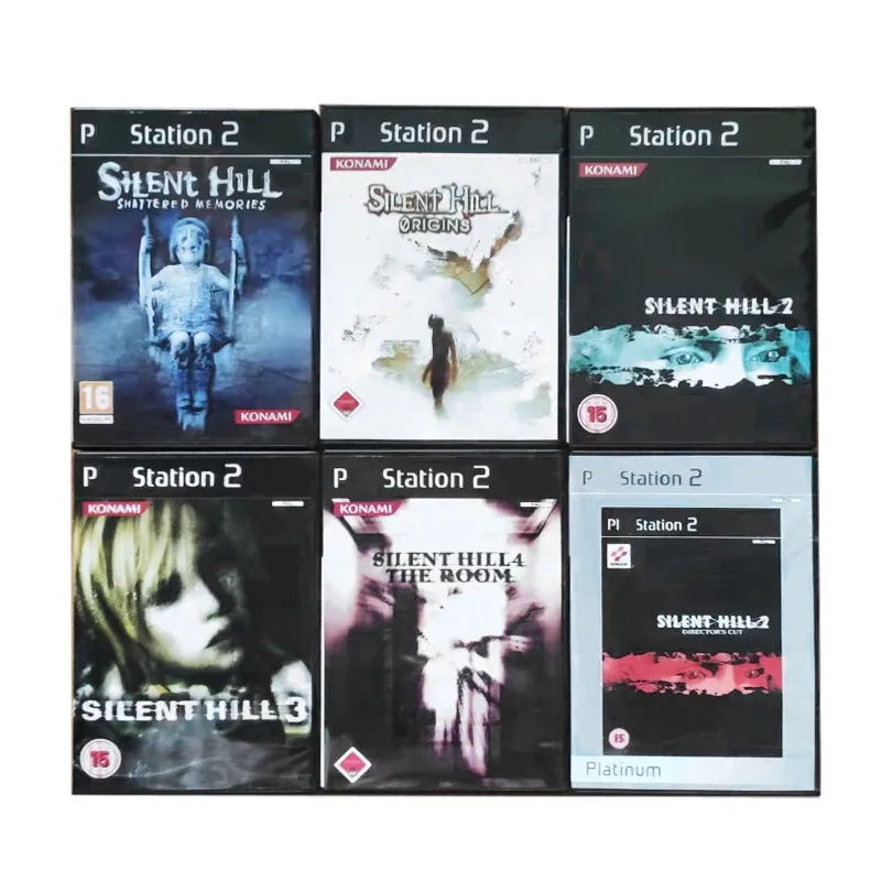 Offres copie PS2 série Silent Hill avec disque de jeu manuel déverrouillage Console Station1 pilote optique rétro lecture directe pièces de jeu vidéo