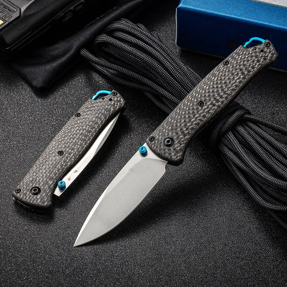 MINI BM 533 Fold Knife Carbon Fiber Handle Outdoor Hunting Survival Tactical Safety Defend Pocket Knives EDC Tool