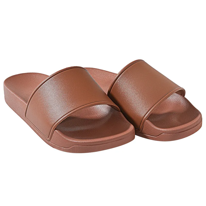 Модные сандалии и тапочки для домашней ванной комнаты для пар 2024 коричневый