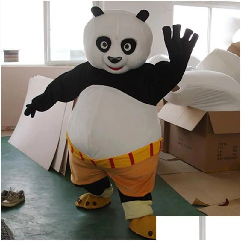 Mascot Discount Factory Sale Kungfu Panda Costume Kung Fu Drop Delivery Apparel Costumes Dhdfr