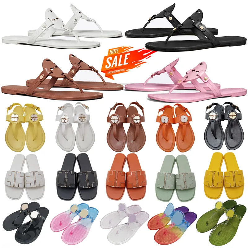 Designer diapositives millers sandales pour femmes triple noir blanc marron dames tongs plage chaussures de plein air