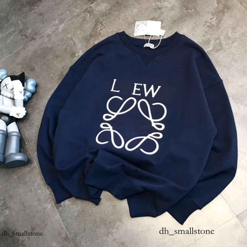 Loewee Sweater Loewee Seater Designer Fashion Women's Brand Loe Embroidered Three Dimensional Letter Hoop Seater for Men and