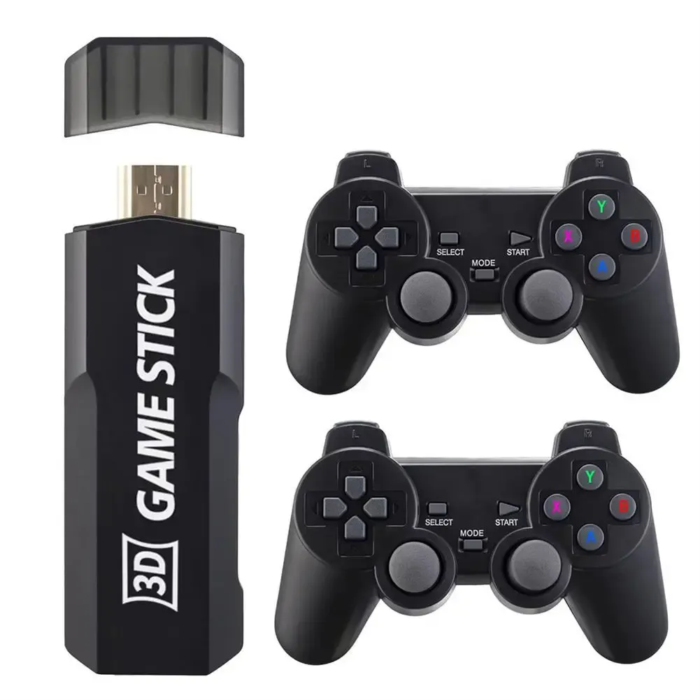 Consoles X2 Plus 4K Game Stick HD Console de videogame Versão melhorada 41000 Jogos de vídeo 3D 40 Simuladores N64 / PSP Play Wireless Controller