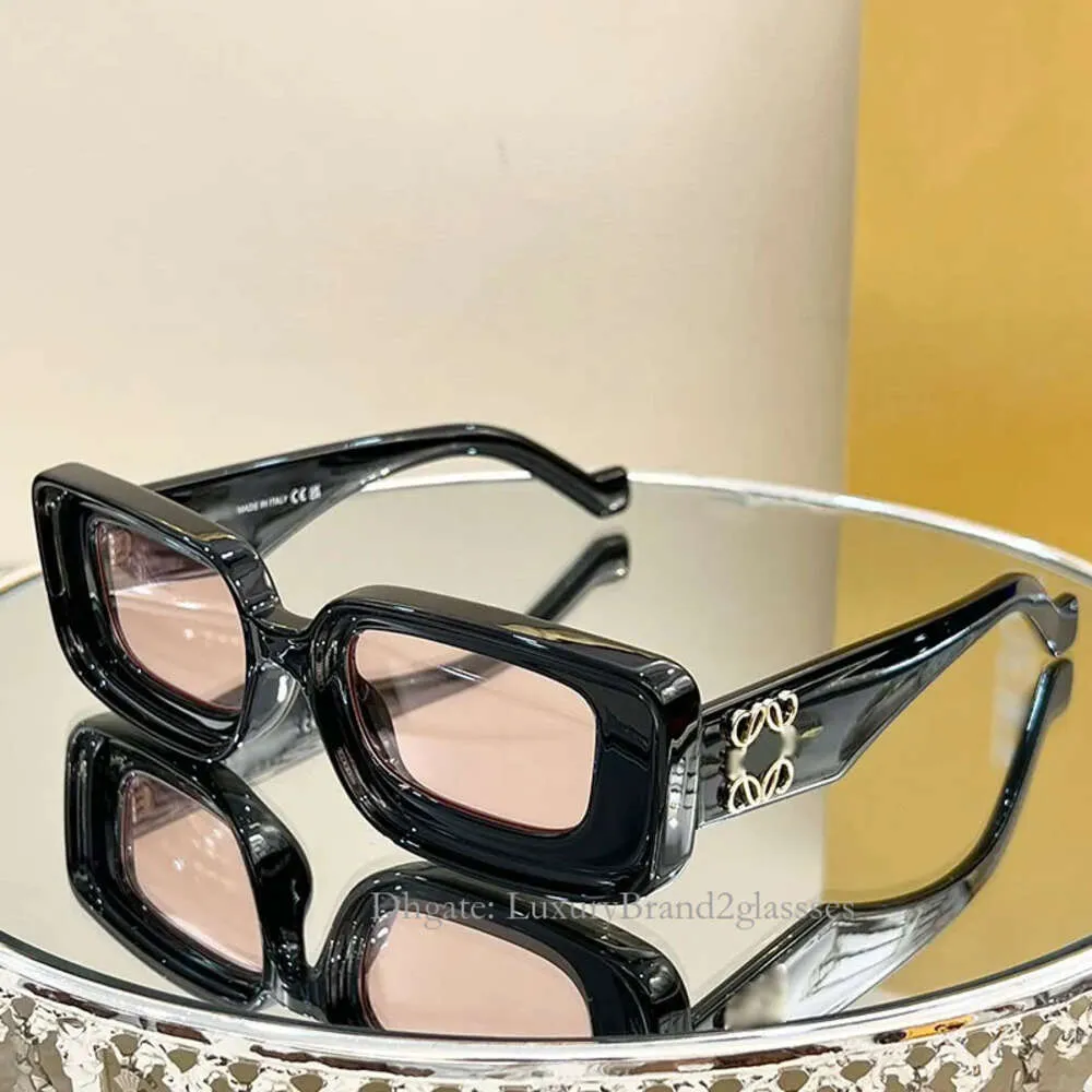 Occhiali da sole firmati da uomo Chunky Sheet LW40101 Occhiali fatti a mano Occhiali da sole di qualità in metallo per donna Stile moda Scatola originale
