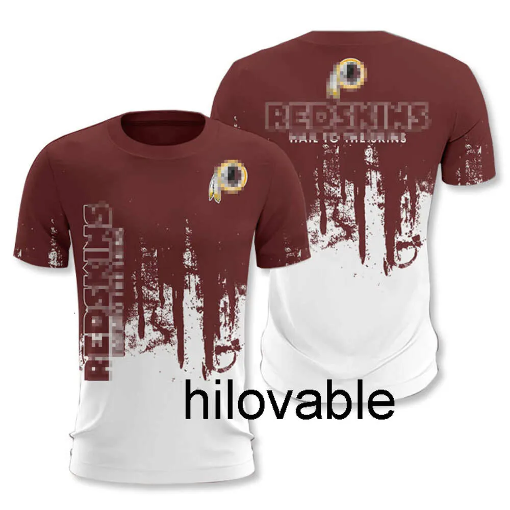 Brak mody logo Hilovable Summer Nowy krótki rękaw Top Summer 3D Digital Print Contrast Casual T-Shirt Mass Mens Bottom