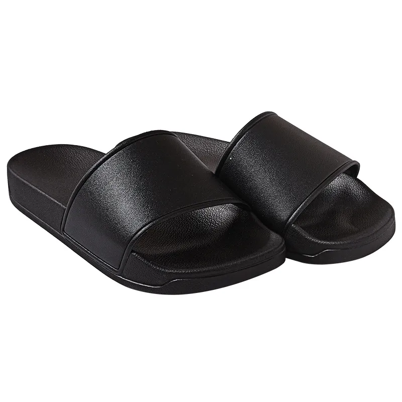 Trendy Couples Home Bathroom Sandals and Slippers 2024 black