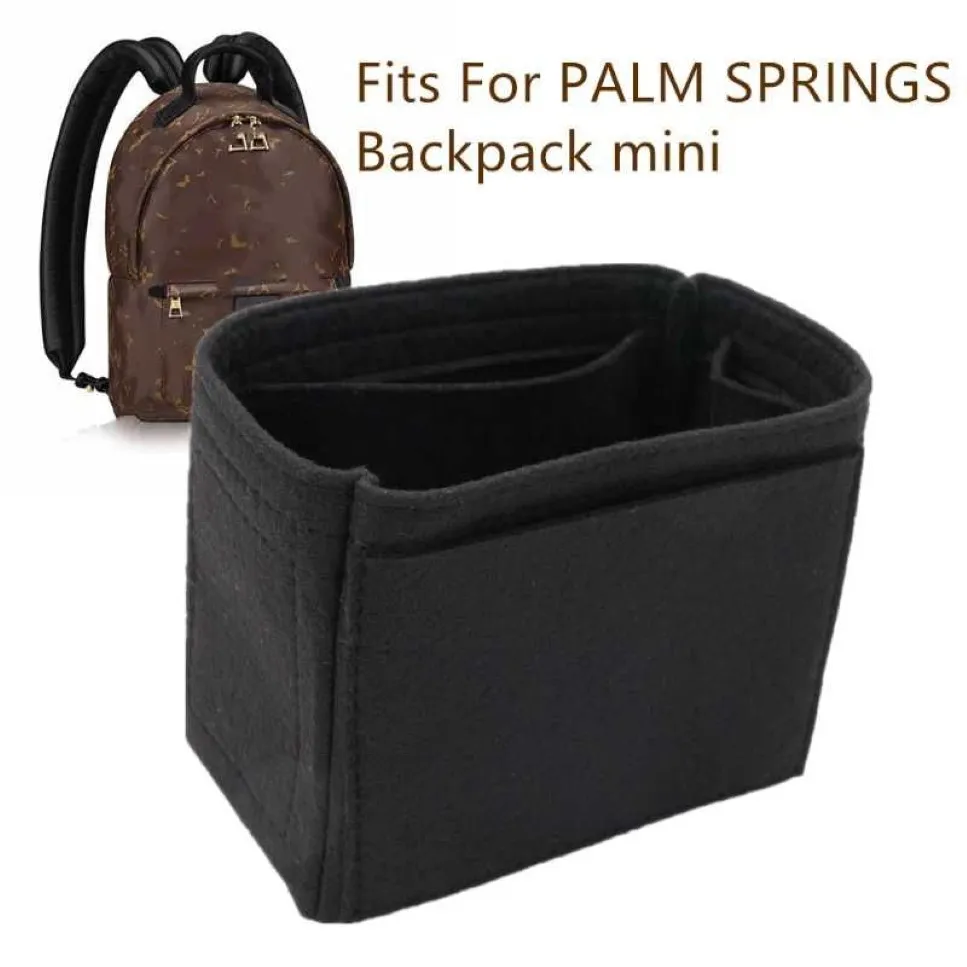 حقائب مستحضرات التجميل تتناسب مع Palm Springs Backpack Storage Love Makeup Bag Organizer Insert Travel267T