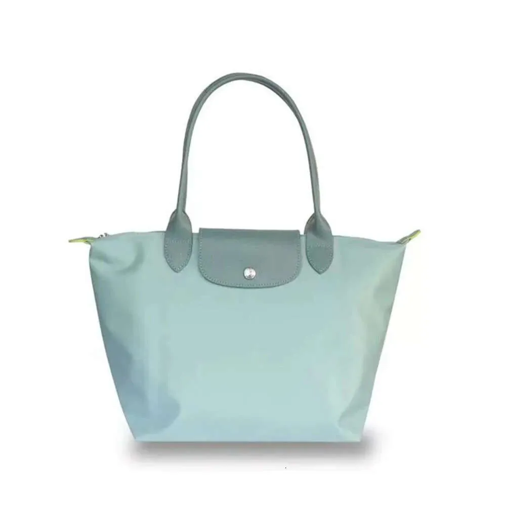 Mode lyxvarumärken damer handväska trend enkel avslappnad stor kapacitet dumplingsformad nylon axelväska