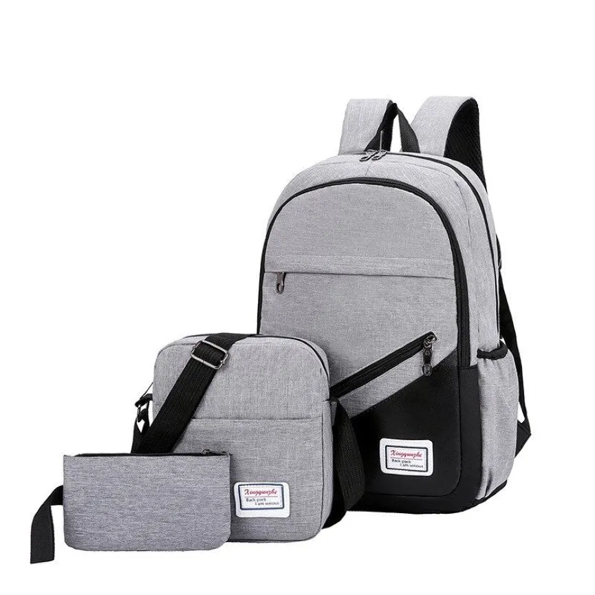 SHUJIN Nieuwe 3 Pc set Anti Diefstal Rugzak Mannen Vrouwen Casual Rugzak Reizen Laptop Schooltassen Sac A Dos Homme Zaino216S