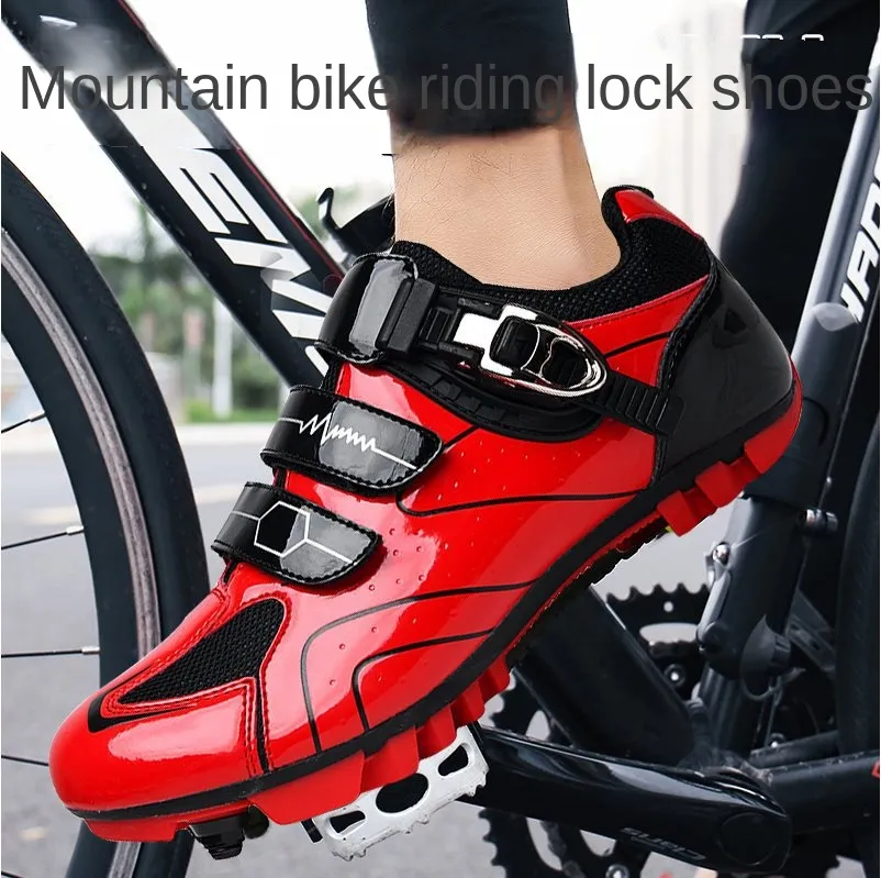 Nowe hurtowe buty do jazdy rowerowej, buty blokujące rowerowe męskie i damskie rowerowe, transgraniczne buty rowerowe, płaskie buty rowerowe