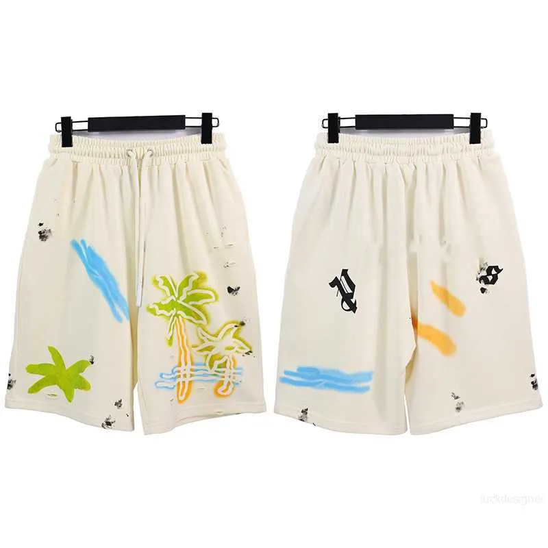 Designer palmen heren dames shorts designer shorts kokospalm alfabet gedrukt casual zomer strandkleding designerEK5F