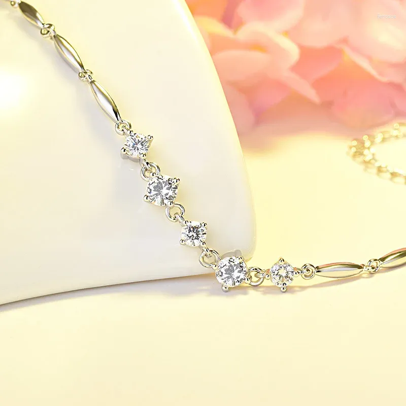 DHgate.com:925 Sterling Silver Link Bracelet: Exquisite