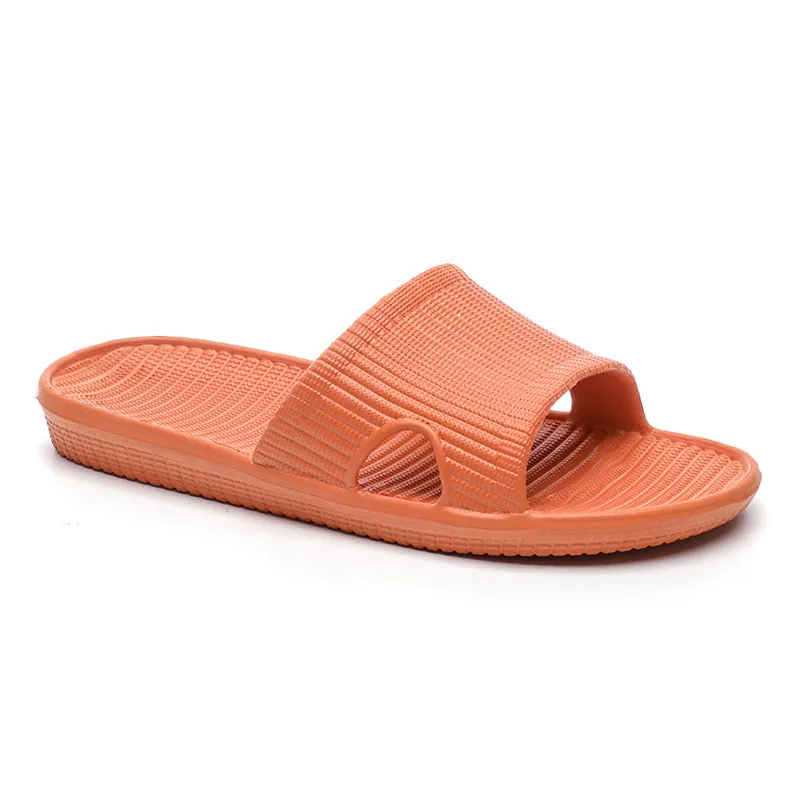 2024 moda eva chinelos de borracha cores sólidas falt verão praia sapatos banho piscina sandálias laranja