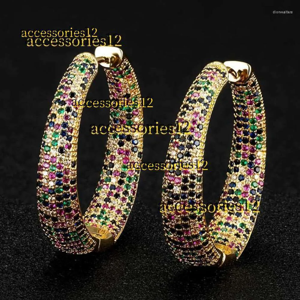 Kolczyki stadninowe Zlxgirl MultiColor Pełna mirco utwardzona sześcienna cyrkonia Kobiet Projektowanie przyjęcia Wedding Earring High Jewelry Uszy Para Brinco Jewelry 2024