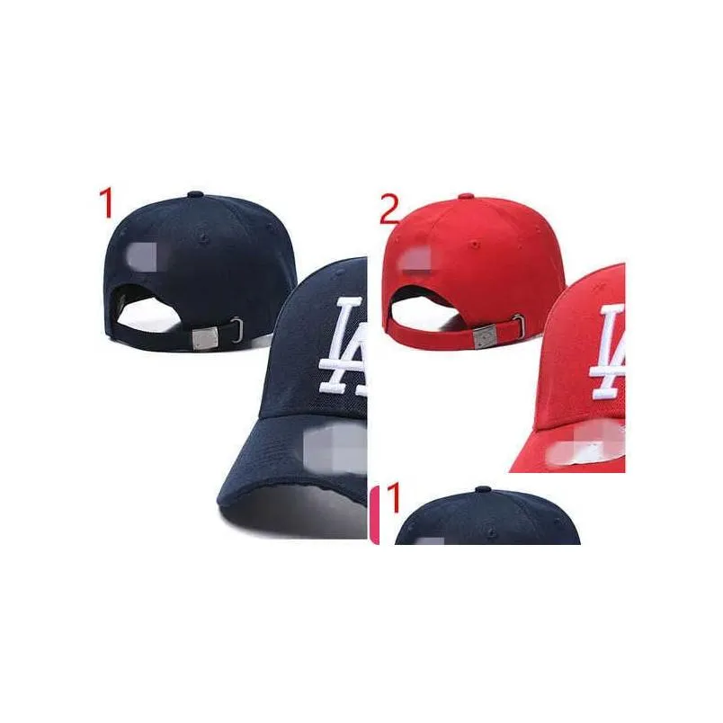 Bonés de bola chapéus para 2024 Baseball Est Mens La Cap Hat Trucker Designer Homens Mulheres Rodada Carta Ativa Ajustável Peaked H5-5.23-9 Dr Dhnqz