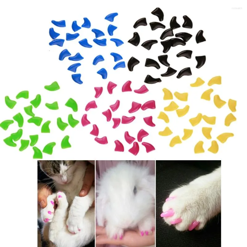 Appareils pour chiens 100pcs Cat Nail Clipper Belle Coure de compagnie Contrôle de la PET Protecteur pour et taille XS (couleur assortie)