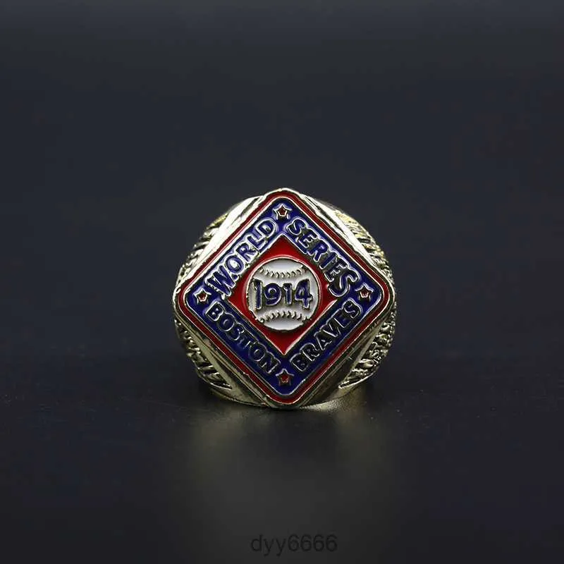 Band Rings MLB Boston Warriors 1914 Baseball World Series Championship Ring DD1W