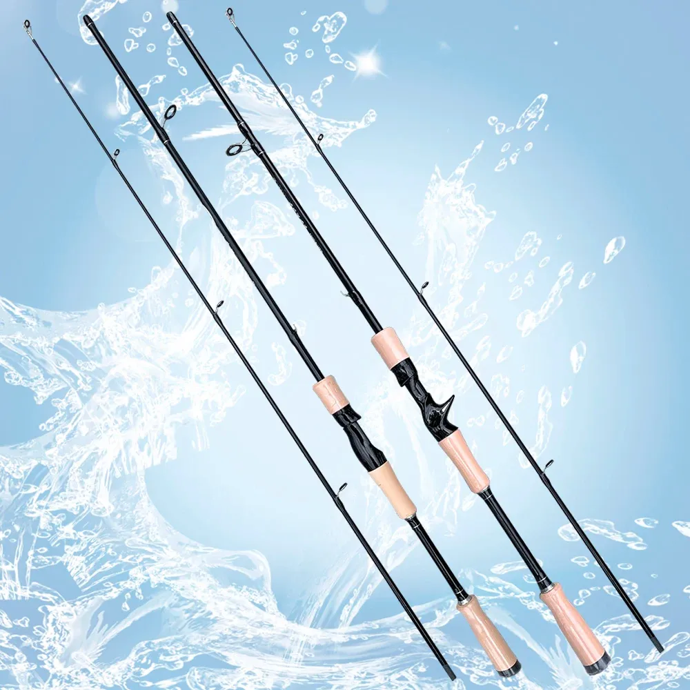 Pręty ML 2 sekcje Własły węglowe Przynęta Spinning Light Rishishing Bait Rod 1 1,65 m 1,8 m Akcesoria rybackie