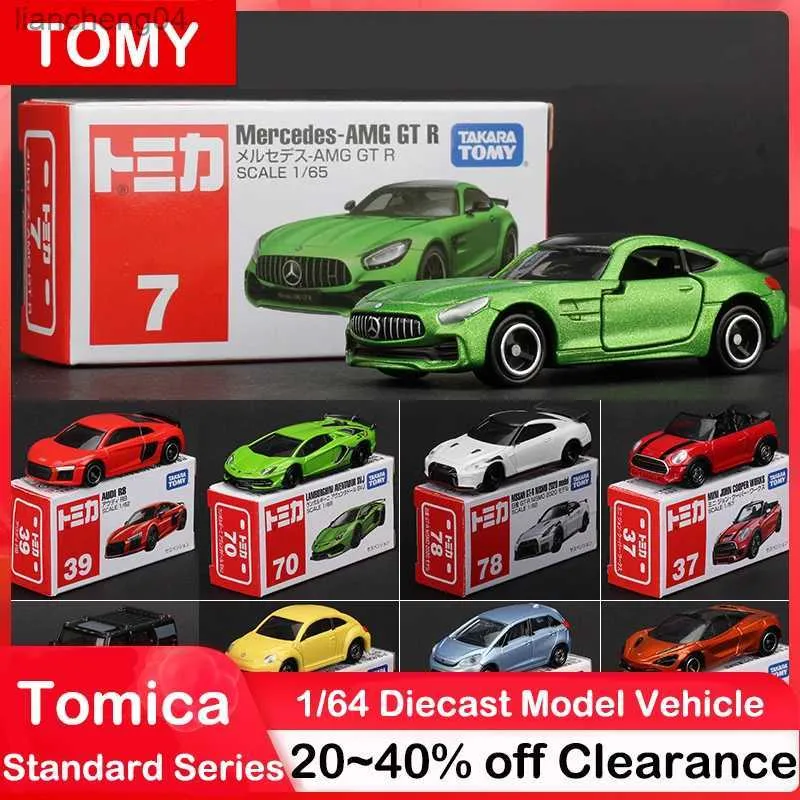 Modèles réduits de voitures Tomica Toy Cars Mini modèle de voiture en alliage moulé sous pression Véhicules de sport en métal Différents styles Cadeaux pour enfants Collection de loisirs