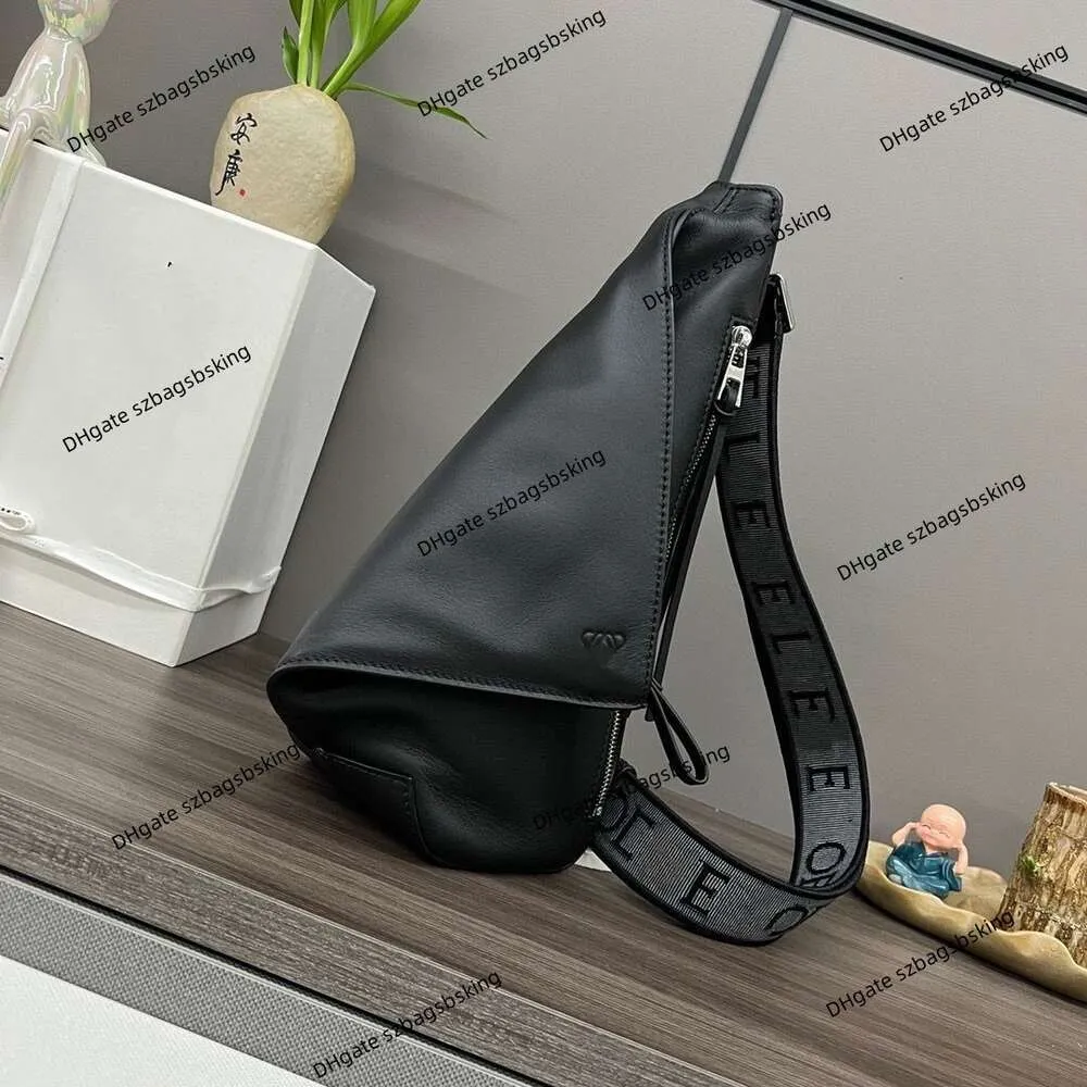 High End Designer Bag Mens One Shoulder Handbag Backpack Genuine Leather New Strap Chest Bag Calfskin Crossbody Bag Luxury Embroidered Wide Back Strap Sports Bag From 180 41 DHgate