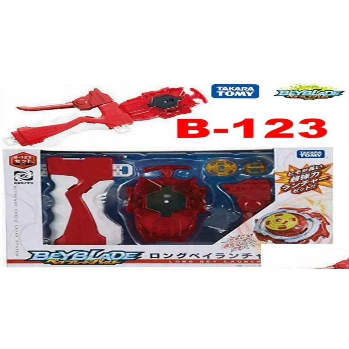 Beyblades Metal Fusion 100 Orijinal Takara Tomy Beyblade Burst B123 Uzun Bey Başlatıcı Çocuklar Günü Olarak Set X05282865135 DROP DHHWU