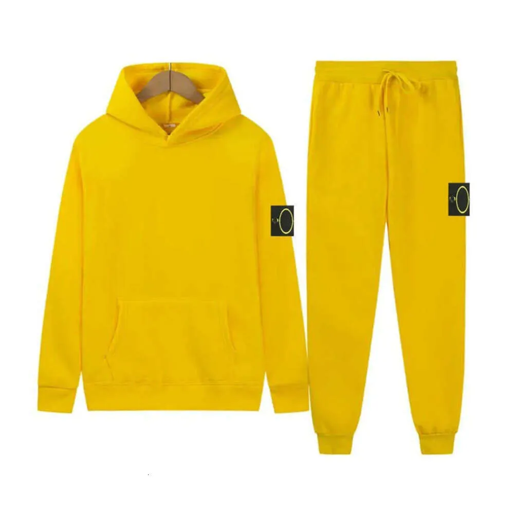 2024 Stones Island Nouveau Manteau Automne Hiver Veste À Capuche Pantalon Veste Haruku Marque Casual Sportswear Femmes Solide Pull À Capuche Ensemble 888ccc