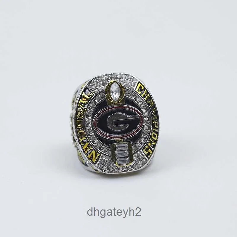 218e Band pierścienie Nowe 2021 SEC University of Georgia Bulldog Championship Ring ISFI