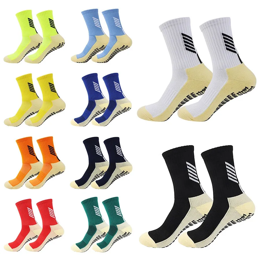 10 par män Kvinnor Athletic Non Slip Soccer Socks Cyned Breattable for Outdoor Sport Running Yoga Basketball Socks 240220