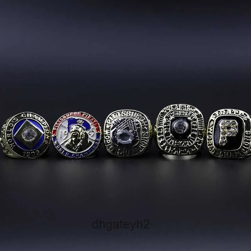 E2MP Anelli a fascia 5 Pittsburgh Pirate Mlb Champion Ring Set Slij