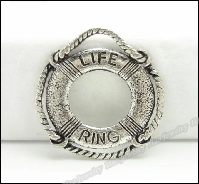 Breloques en forme d'anneau de natation à la mode, pendentif en alliage d'argent plaqué Antique, adapté aux résultats de bijoux à faire soi-même, 120 pièceslot2517071