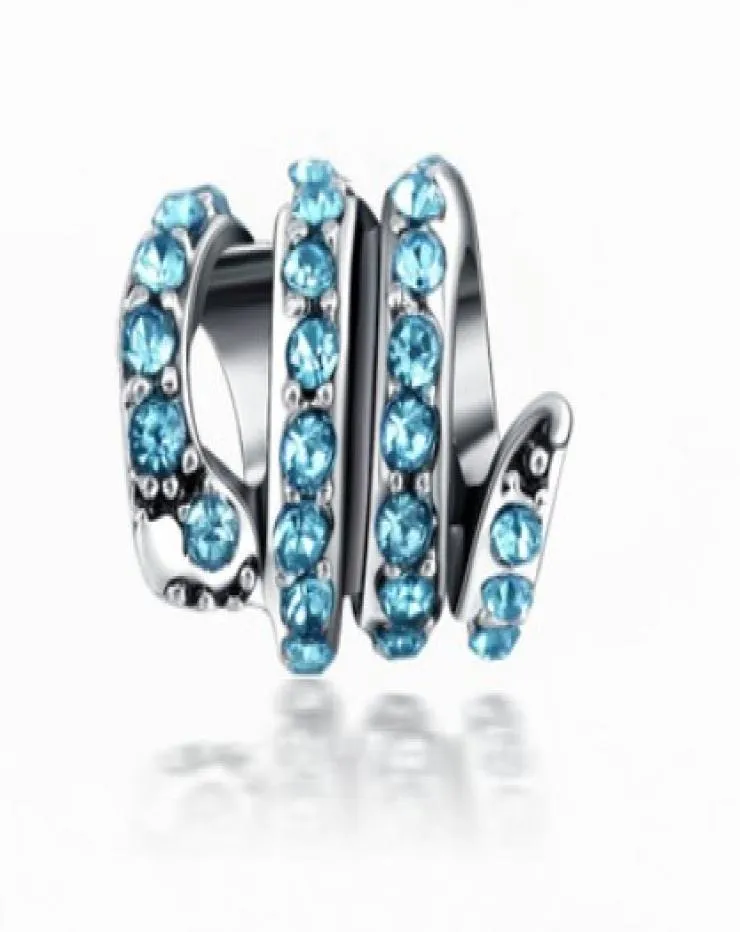 Passar Sterling Silver Armband Diamond Spacer Beads Charms för europeisk stil Charmkedja Fashion Diy Jewelry Wholesale4785154