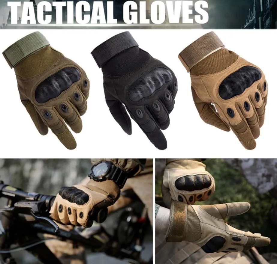 Full Finger Tactical Gloves Militärträning Paintball Army Swat Outdoor Moto Bike Race Sport Cycling Sport Ny 20182284743