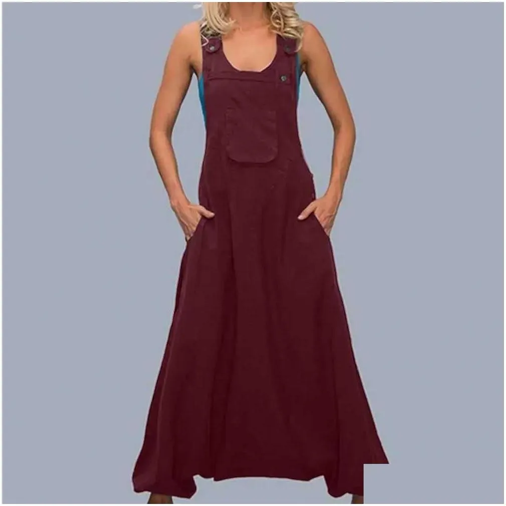 womens two piece pants women summer loose thin jumpsuits harem pants wide leg pants sleeveless pockets bib jumpsuit siamese trousers large size s-5xl