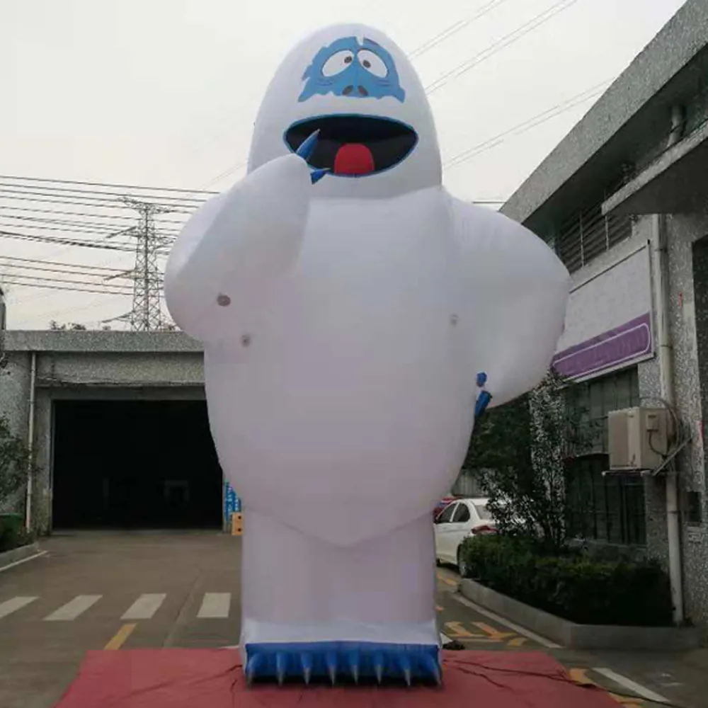 wholesale wholesale Airblown Led Lighting 10mH (33ft) With blower Giant Christmas Inflatable Snowman/The Bumble Abominable Snowman Decoration For Yard Or Home