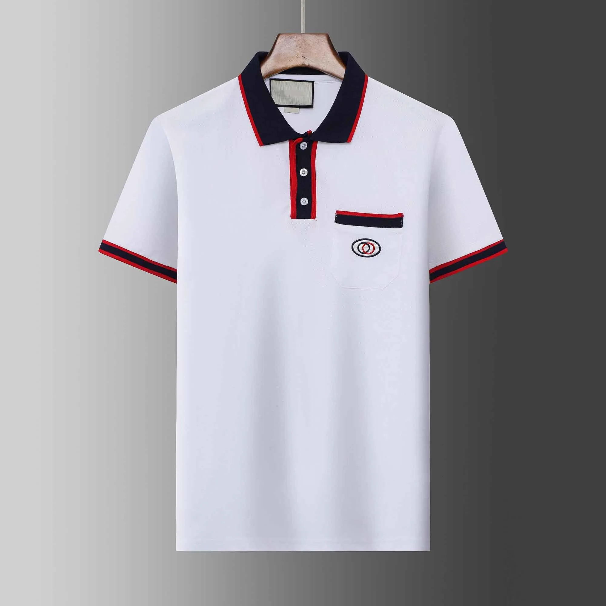 Polo de créateur de mode d'été pour hommes et femmes de luxe GG polo lettre polo brodé T-shirt vêtements à manches courtes T-shirt grand T-shirt polo