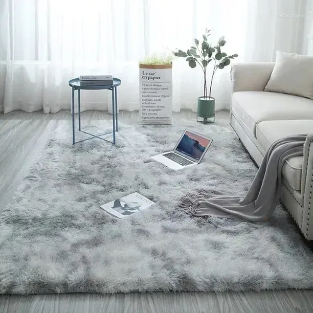 Ковры 10810 Nordic Tie-Dye Carpet Оптовая продажа плюшевый коврик Гостиная Спальня Кровать Одеяло Напольная подушка для дома