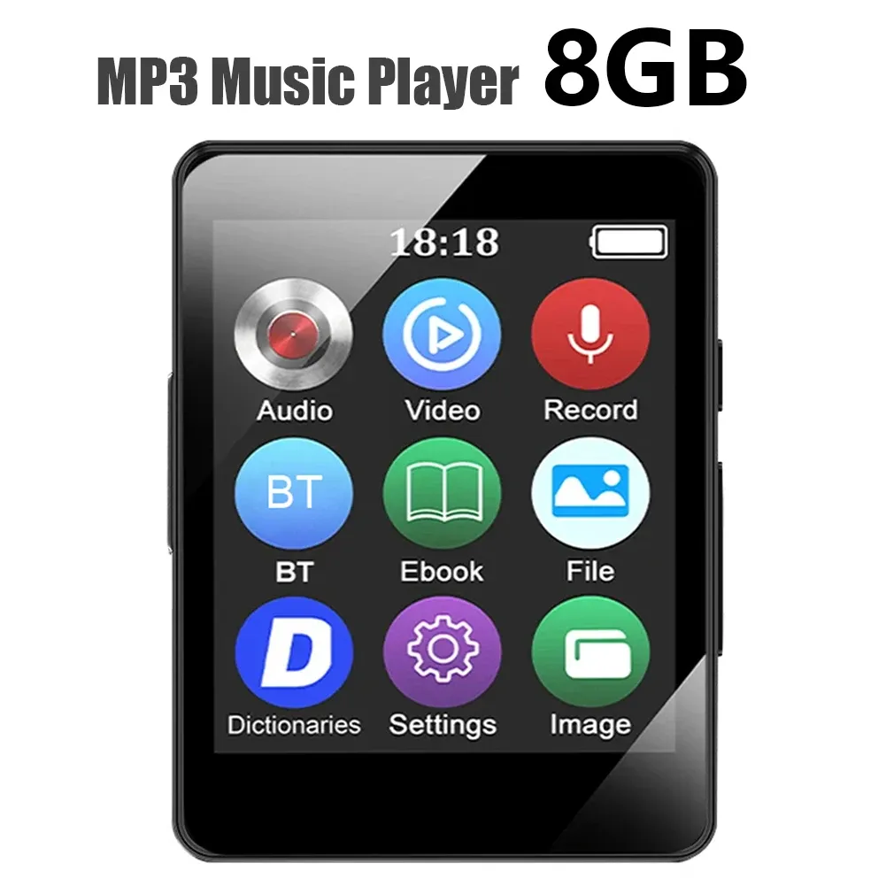 Oyuncu 8/16/32/64GB Taşınabilir Mp3 çalar 1.8inch Ekran BluetoothCompatible 5.0 Mini Mp4 Video Playback Sports Mp3 çalar Hediye Çocuklar için