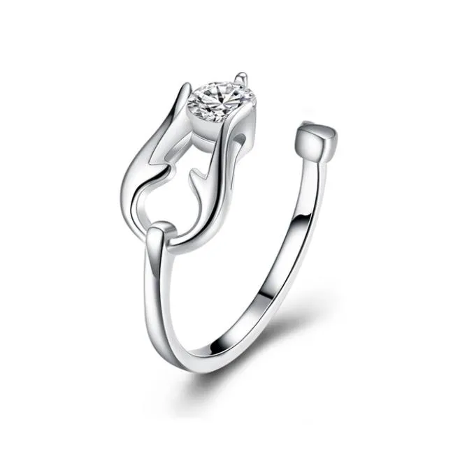 Brandneuer Trend-Skorpion-Ring aus vergoldetem Sterlingsilber DHSR933 US-Größe offen Damen039S 925 Silberplatte Solitärringe Schmuck8171490