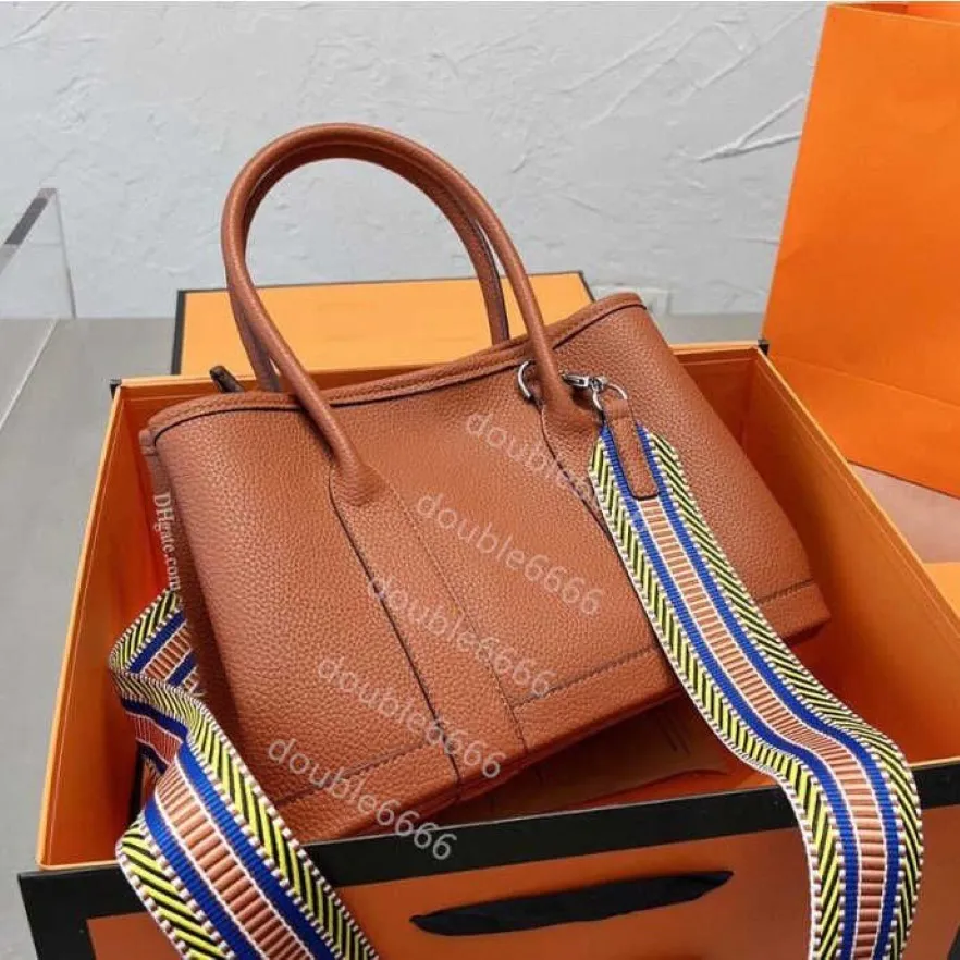 Designer tygväskor mode mamma shopping väska kvinna super mjuk läder trim handväskor tjock rem axel väska lady orange svart li247q