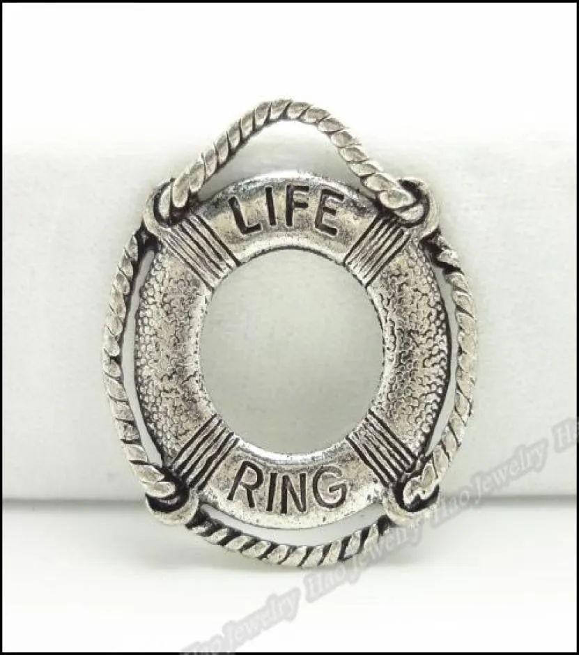 Fashion Swim ring charms Antiek Zilver legering hanger Fit DIY Sieraden 120pcslot9448761