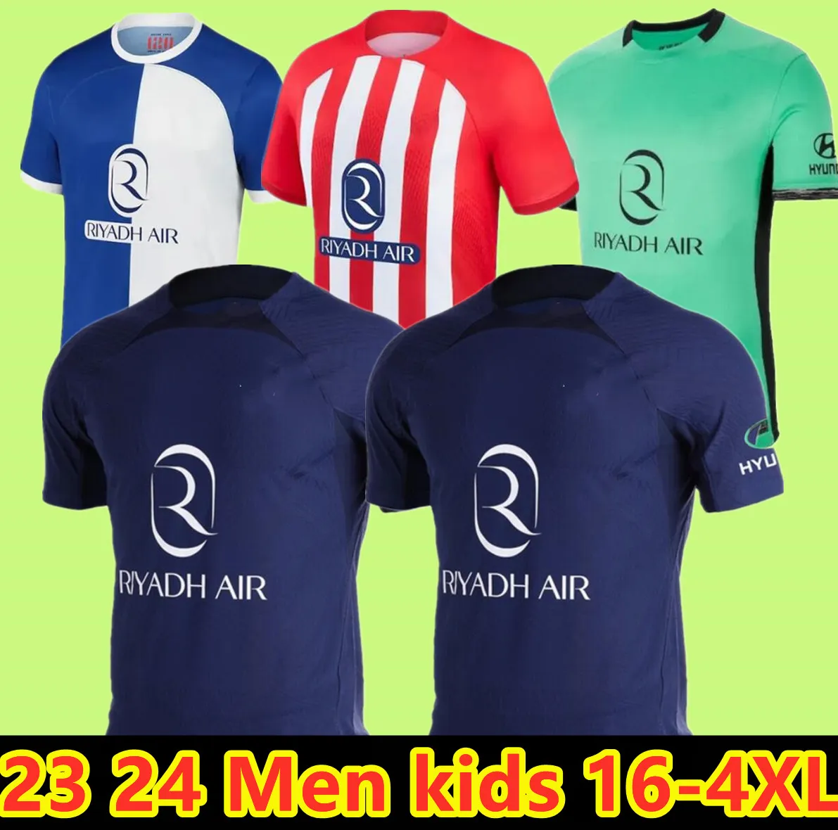 2023 24 Soccer Jerseysgriezmann Memphis M. Llorente Correa Camisa Football Shirts Men Kids Kit 23 24 Griezmann R. Carrasco de Paul Atleticos. Madrids fjärde