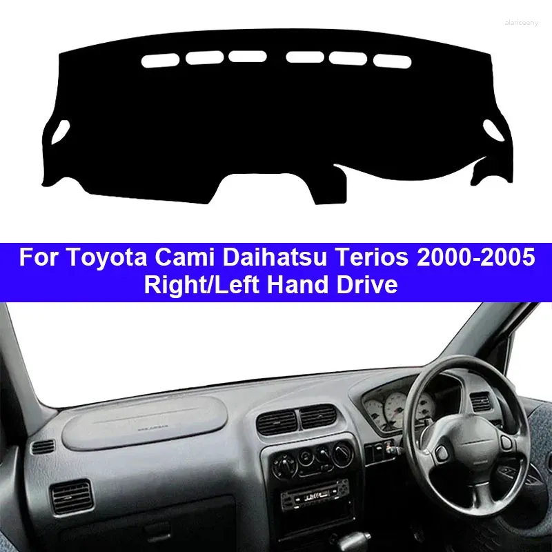 Innenzubehör Auto-Innen-Armaturenbrett-Abdeckung für Toyota Cami Daihatsu Terios 2000–2005 LHD RHD Dashmat Teppich Cape Sonnenschutz-Pad