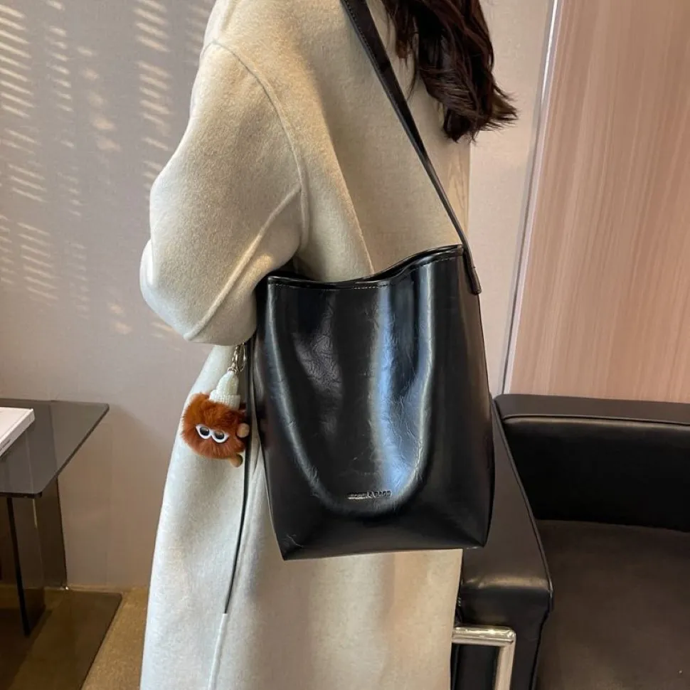 DHgate Shoulder Bags 2021 MINI Bucket Bag Mansur Women Split Leather Lady Cross Bag296Z Bags Luggage Accessories