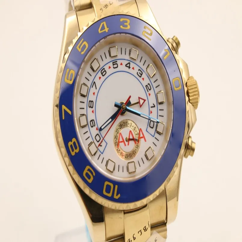 Super U1 topkwaliteit 18K gouden luxe herenhorloge M116680 automatisch uurwerk 44 mm saffier witte wijzerplaat 316 roestvrijstalen horlogeband 266p