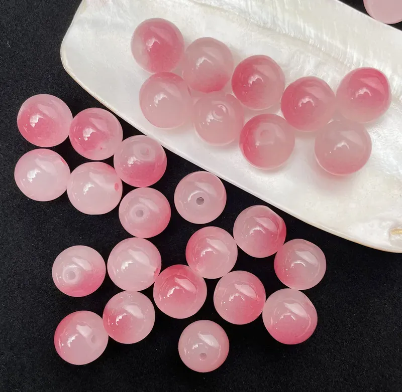 10mm Glass Beads for Bracelets Necklace Earring Jewelry Making Supplies Round Loose Beads Kit for Adults Kids DIY Crafts Wholesale