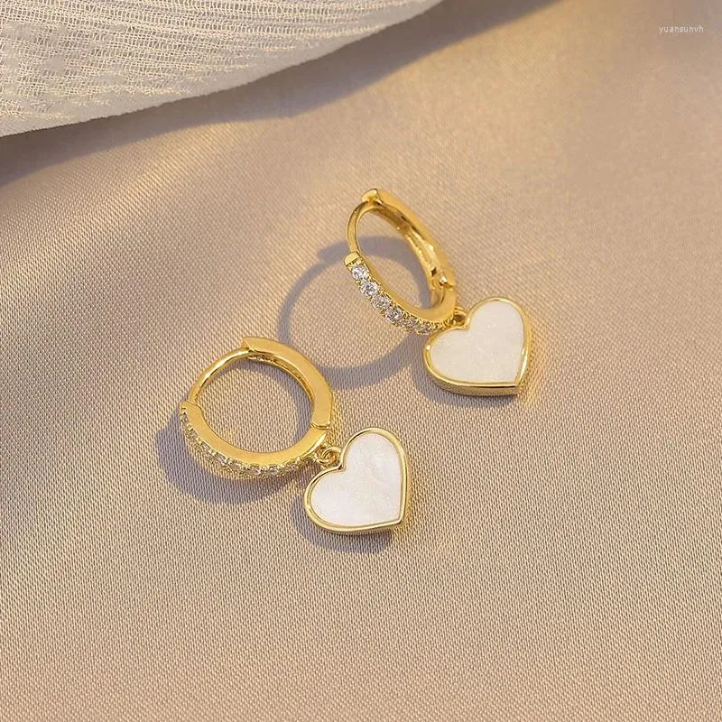 Boucles d'oreilles pendantes mode coréenne, incroyable coquille douce, amour, cadeau pour femmes, Collection de bijoux 2024