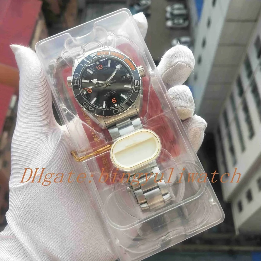 Versión VSF de lujo Lanzada Automático 8900 Movimiento 43 5 mm Cerámica naranja Bisel Serie 215 30 44 21 01 002 Reloj Hombres Super-LumiNo274u