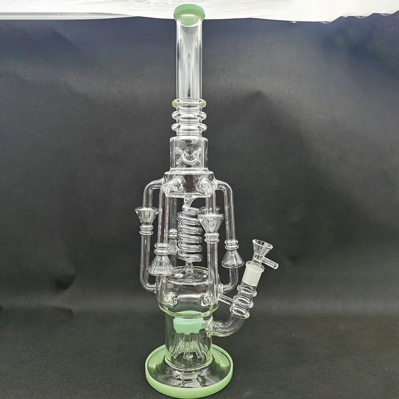 Smoking accessories, bubbler, water pipe, thick glass pipe, DAB oil drilling rig, total height 48cm