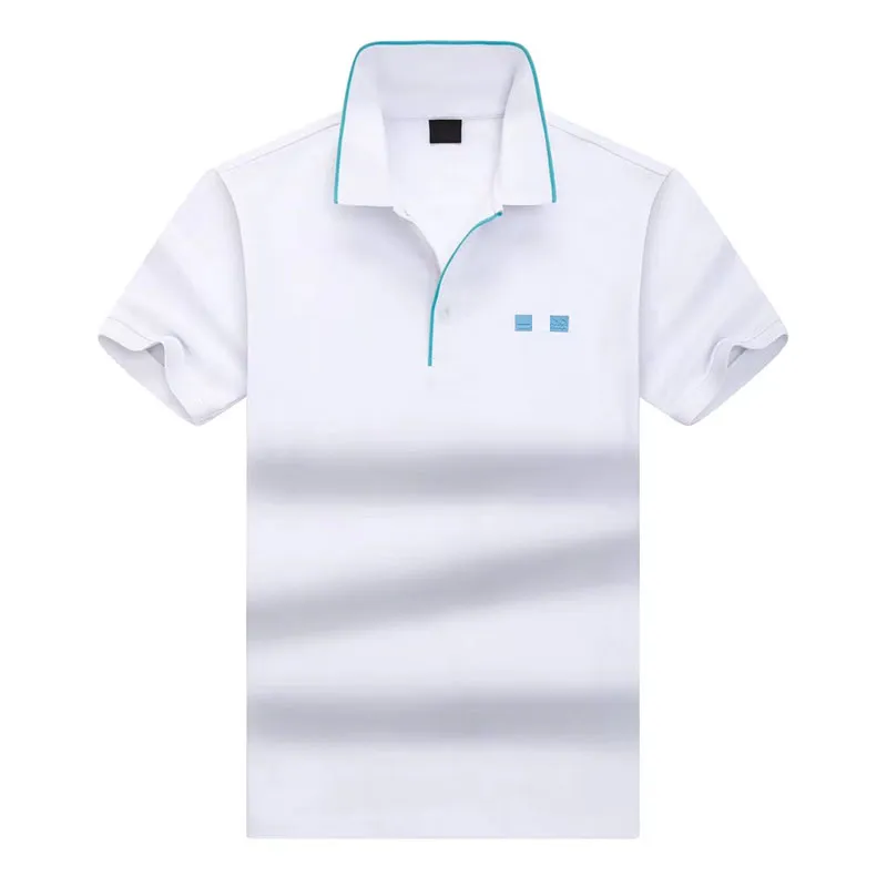 Herr sommar kortärmad polos märke casual t shirt ponny krokodil broderade kläder män tyg bokstav polo t shirt krage topp